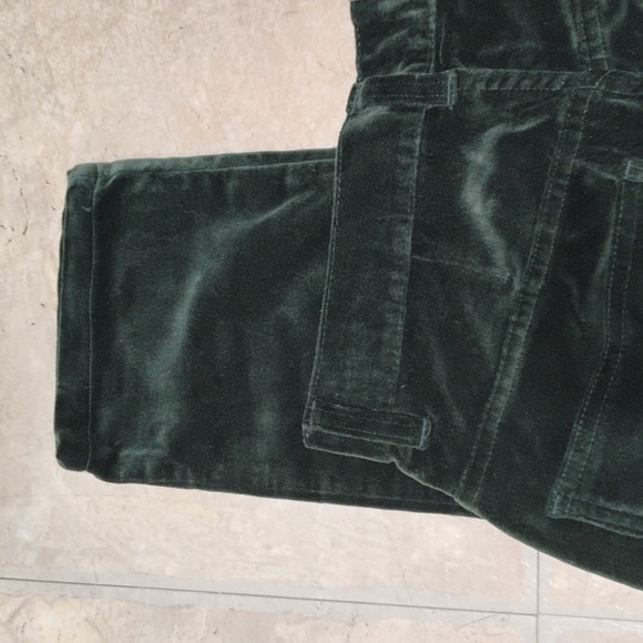 Express Forest Green Velvet Jeans Definitely Y2K - Picture 7 of 16
